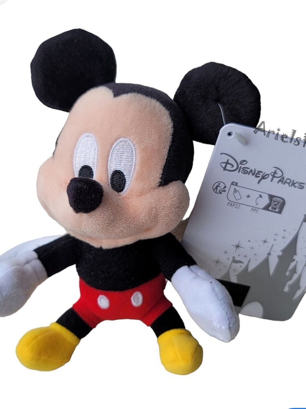 Disney Mickey Mouse Plush - Black, Red, Yellow, White